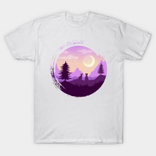 Mountain meditation landscape T-Shirt